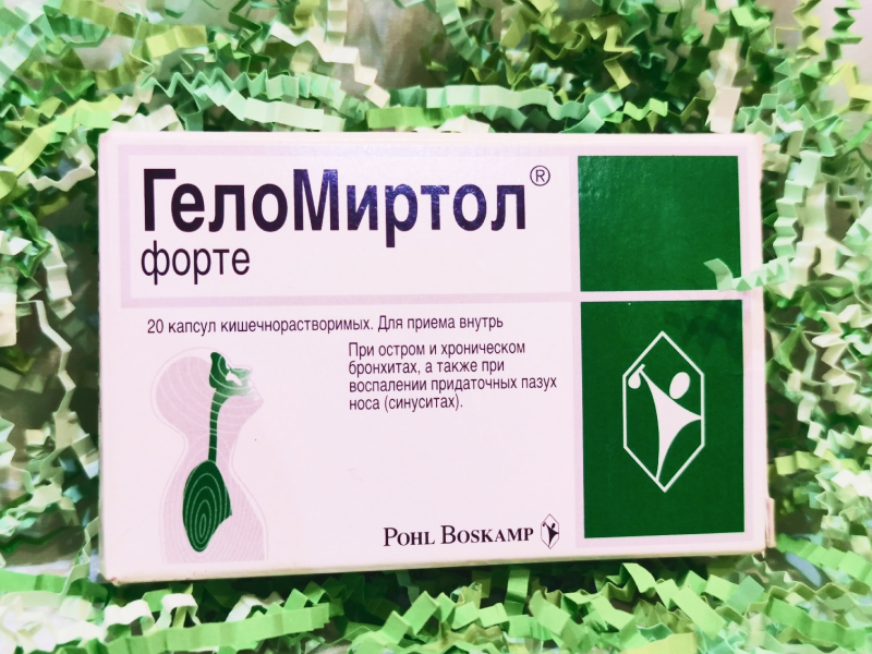 Промо-сайт лекарственного средства «ГелоМиртол»